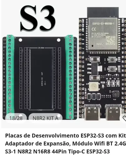 ESP32-S3 + PLACA DE EXPANDAO