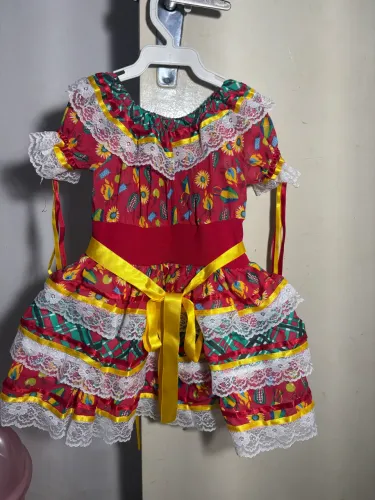 Vestido Junino 2 anos Menina