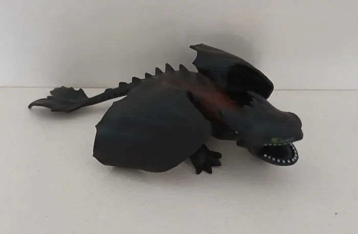 BONECO COMO TREINAR O SEU DRAGÃO BANGUELA FURIA DA NOITE