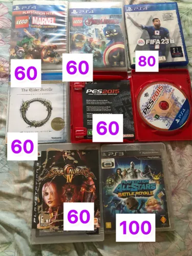 Vendo jogos de Xbox,PlayStation 3 e PlayStation 4 e compatíveis com ps5
