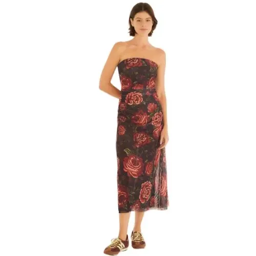 Vestido farm midi tule