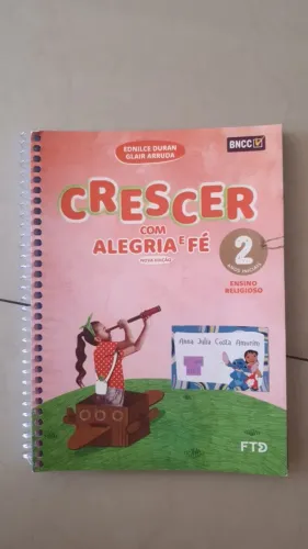 Kit 3 livros Crescer com Alegria e Fé 2 FTD - ensino religioso