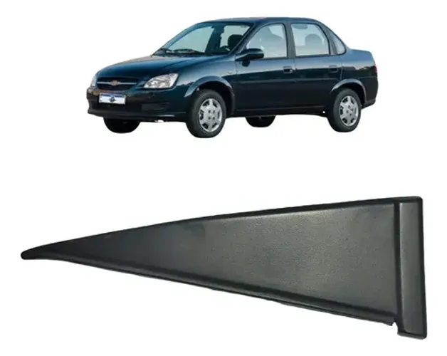 Moldura Externa Porta Tras Esq Corsa Classic 2014 1.0 Uzad0 Original