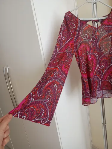 Blusa manga comprida com estampa