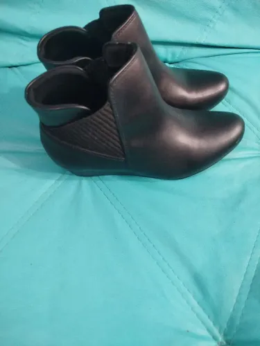 Bota modare confort preta. Salto anabela