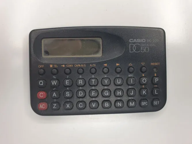 Casio DC200 Data Cal Phone Directory Vintage Calculator