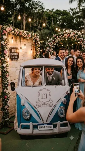 Display Totem Kombi para fotos casamento
