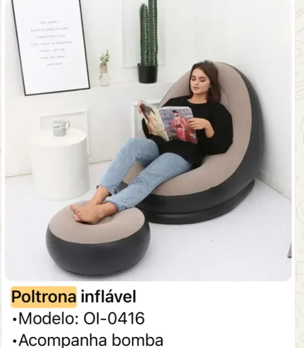 Sofá inflável