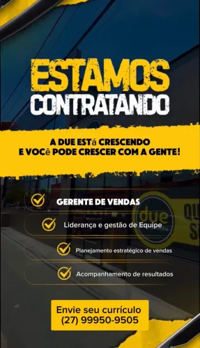 Vaga: Gerente de Vendas
