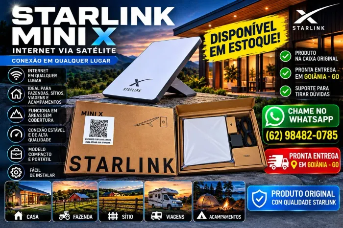 Starlink Mini X com Roteador