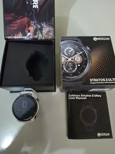 Relógio smartwatch zeblaze stratos 3 ultra