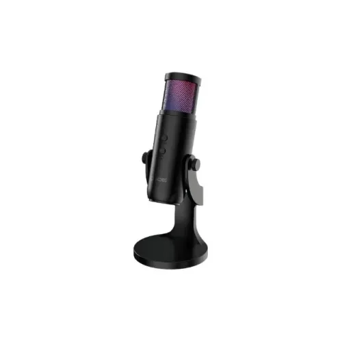 Microfone Gamer Condensador Usb 2m PCyes Hylia RGB MghyRGB Novo Loja Coimbra Computadores