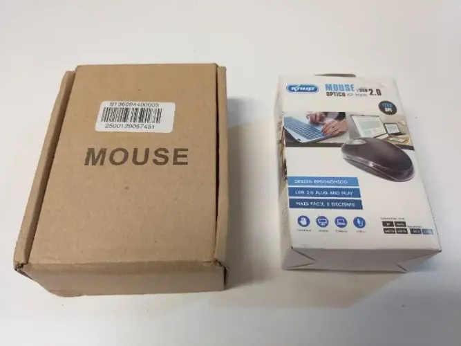 1 Mouse KNUP (com fio) R$ 10,00 / 1 Mouse (sem fio) R$ 20,00
