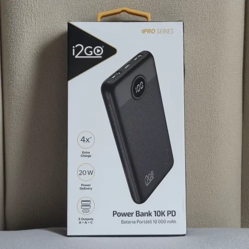 i2GO - Power Bank 10.000mAh Turbo 20W (Liberado para Avião)