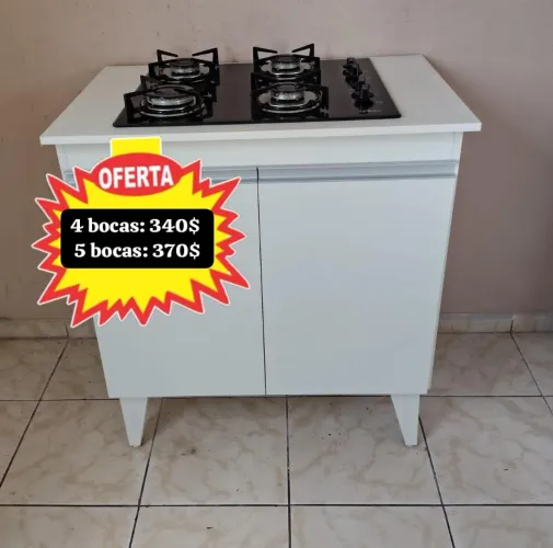 Balcão para cooktop 2/4/5 bocas