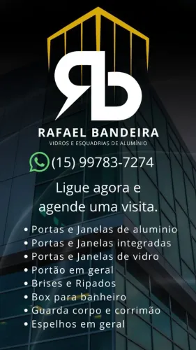 RB VIDROS VIDROS E ESQUADRIAS DE ALUMÍNIO