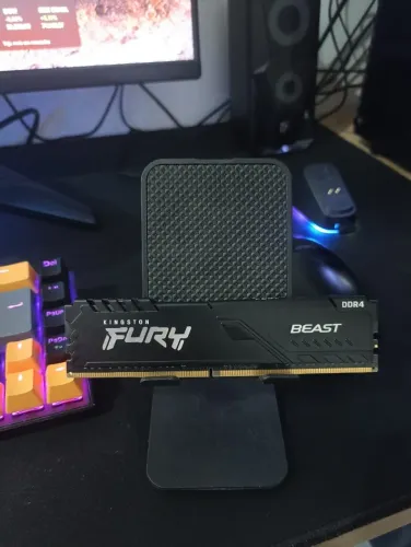 MEMORIA RAM DDR4 16GB 3200MHZ KINGSTON (ACEITO CARTÃO)