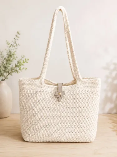 Bolsa Artesanal em Crochê- Linha Barroco