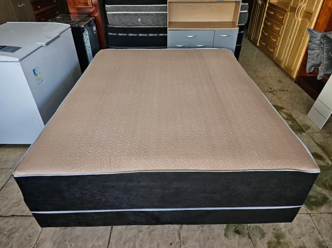 Cama queen unibox nova Molas ensacada 