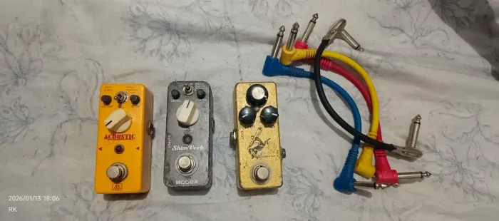 Pedais para guitarra.