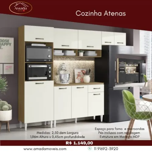 Cozinha Atenas, a pronta entrega.