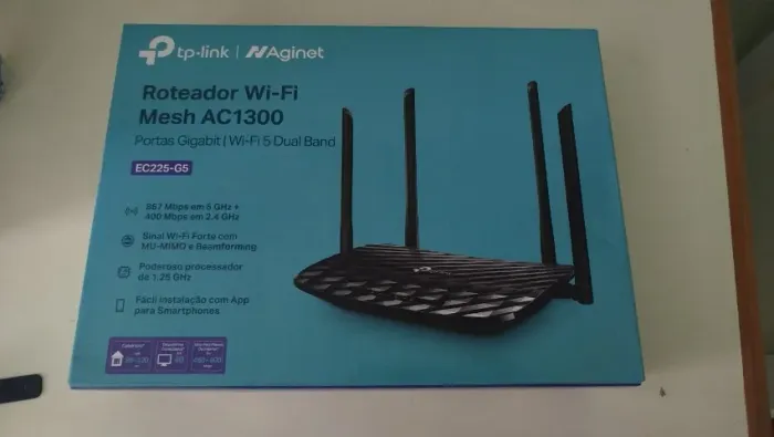 Roteador Tp Link Gigabit Ac1300 Ec225-g5 Archer C6