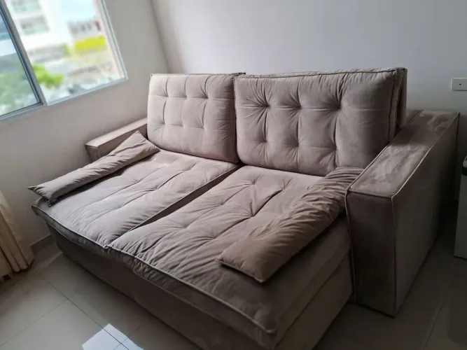 Sofá Retrátil Reclinável 2,40