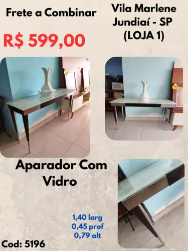 Aparador Com Vidro