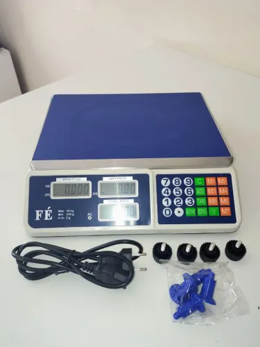 Balança Digital 40kg LED - Pronta Entrega para Feiras e Mercados Nova na Caixa