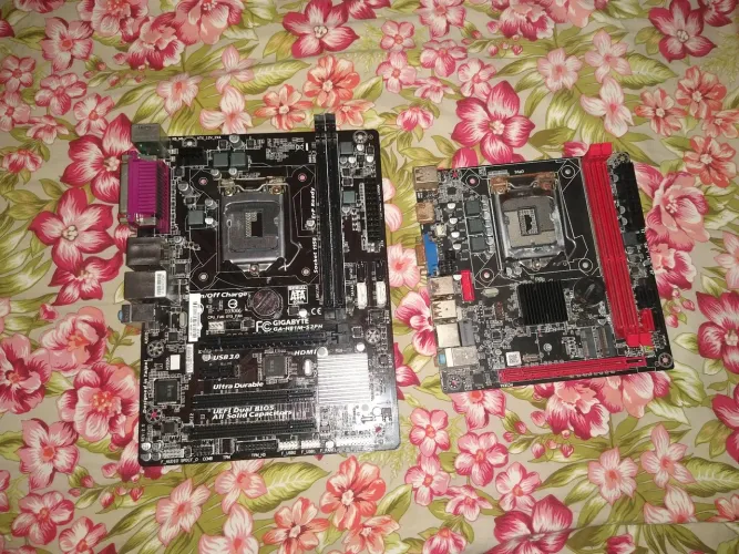 placas mãe lga 1155 e 1150. apenas com pino torno! aceito troca ou preço negociavel.