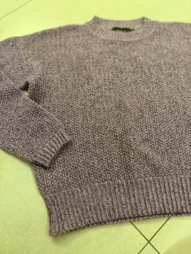 Casaco tricot lilas com fios de lurex MARIA FILO - TAM G