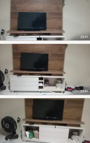 Rack com painel para TV
