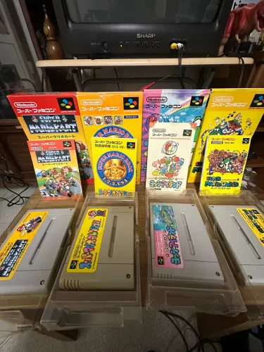 Jogos do Mário bros coleção do super famicom 
