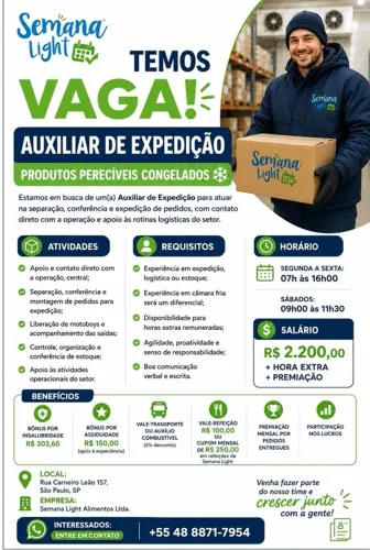 AUXILIAR DE EXPEDIÇÃO - POA