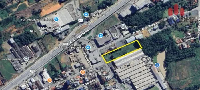 Terreno à venda no bairro Nações em Indaial/SC