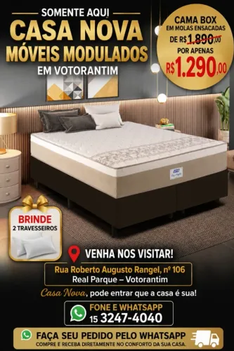cama box em molas ensacadas casal