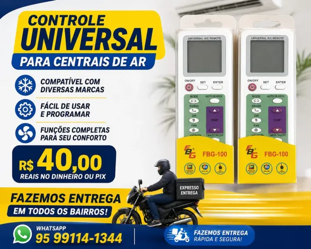 Controle Universal Para Centrais De Ar Condicionado