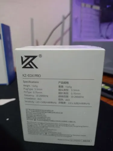 Kz edx pro fone de ouvido