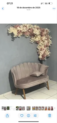 Poltrona 2 lugares com cerejeiras 