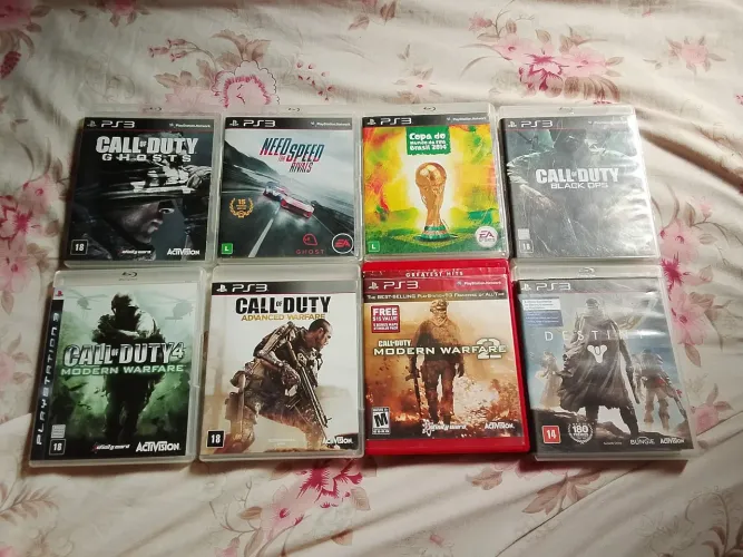 Lote de 8 jogos de ps3