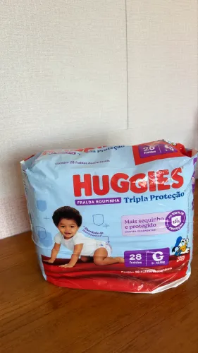 Huggies Tripla Proteção Roupinha G ? 28 unidades