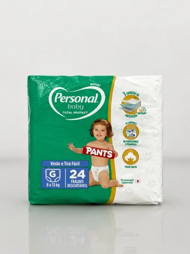 Fralda Personal Baby Pants - G - 24Unid