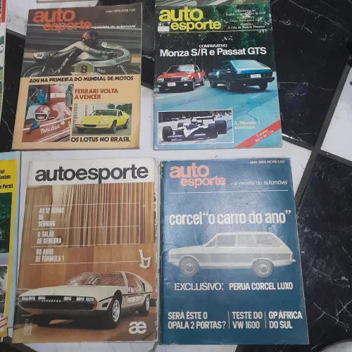 Lote com revistas auto esporte