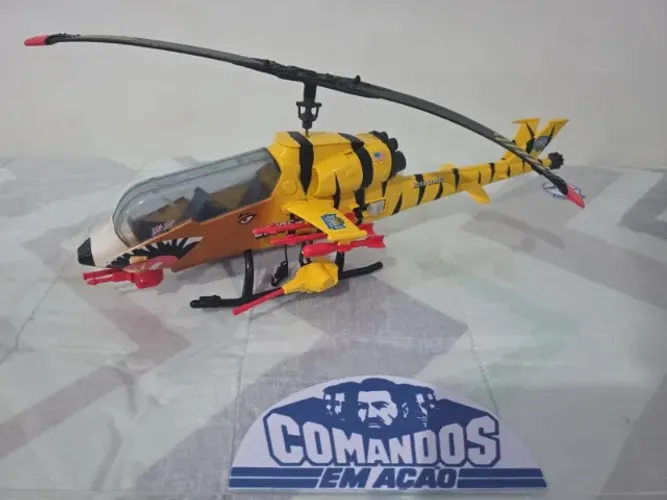 Gi Joe Tiger Force Tiger Fly Helicopter comandos em ação ano1983
