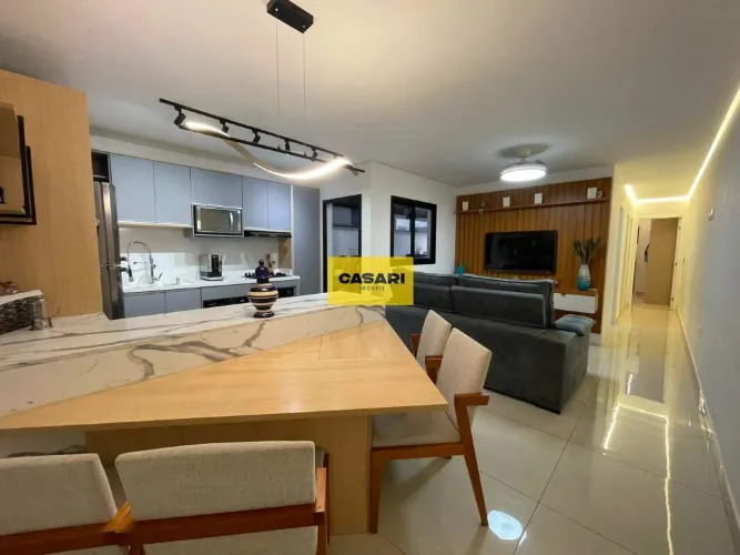 Apartamento à venda no Paraíso em Santo André com 3 dormitórios, 85 m² e mobiliado