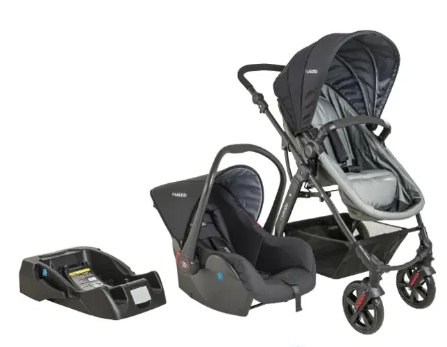 Carrinho de Bebê Kiddo Galaxy + Casulo + Base