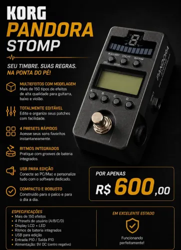 Pedal Korg Pandora Stomp