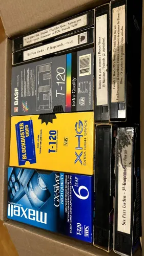 Lote 2 de 45 fitas VHS Gravadas - Títulos diversos