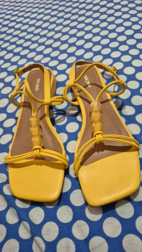 Sandalia salto baixo