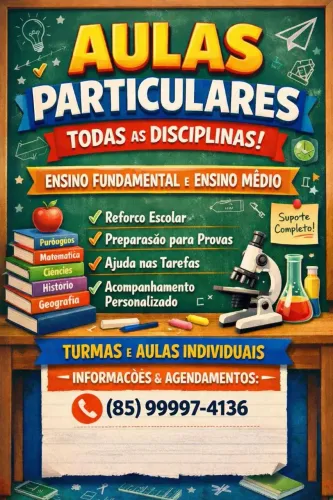 Reforço Escolar e Aulas Particulares